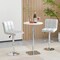 Modern Bar Stools Set of 2 with Back Support, Heavy-Duty Metal Base, Footrest, and Adjustable Height